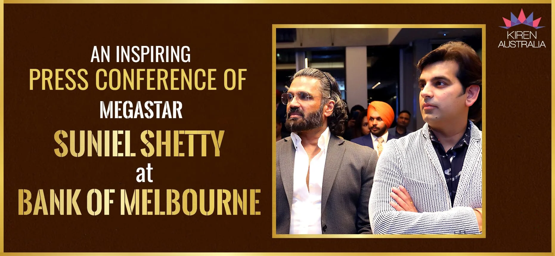 Sunil Shetty visit bank of Melbourne Event